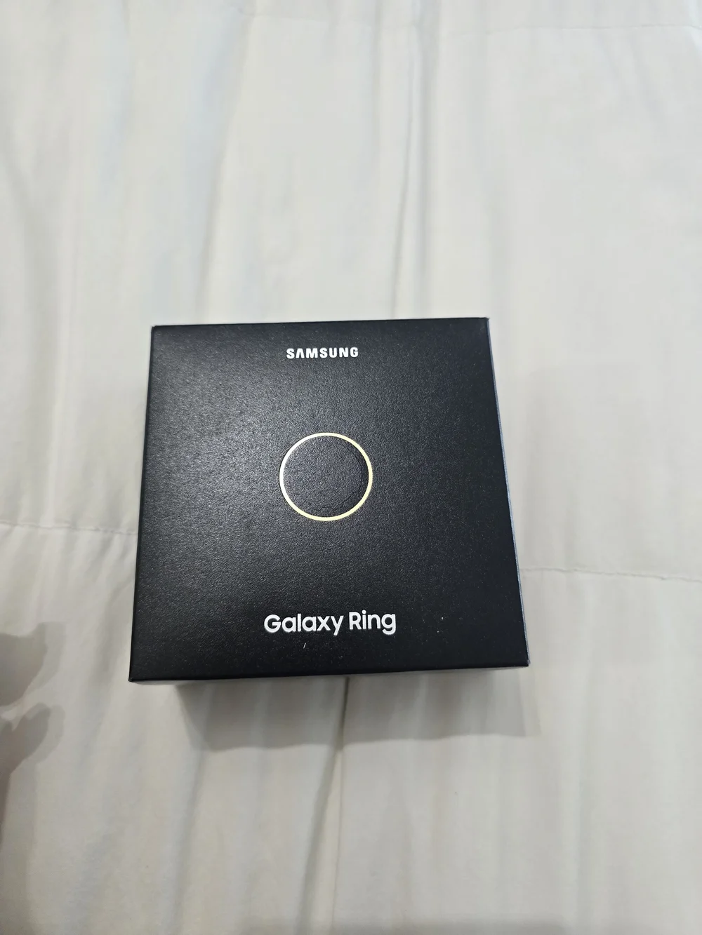 Samsung Galaxy Ring Size 7 - Black with Gold Ring Accent